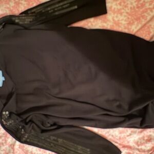 Black Long Sleeve sweater with Sequin Details very pretty🌸